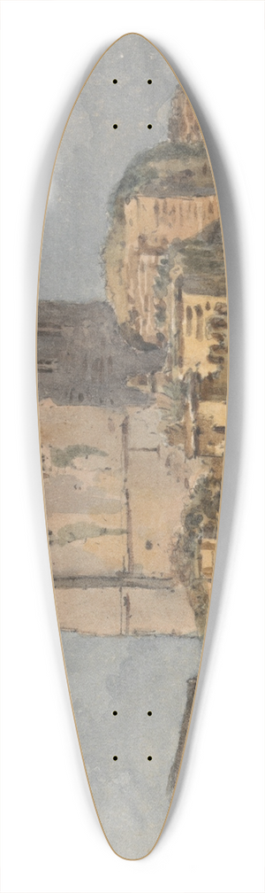 Alexander Monro - Porchester Castle 39.3 inch art pintail longboard deck