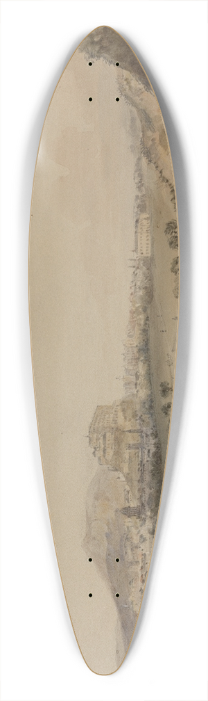 Alexander Nasmyth - A View of Edinburgh 39.3 inch art pintail longboard deck