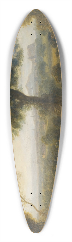 Alexander Nasmyth - A View Of Edinburgh From Corstophine Hill 39.3 inch art pintail longboard deck