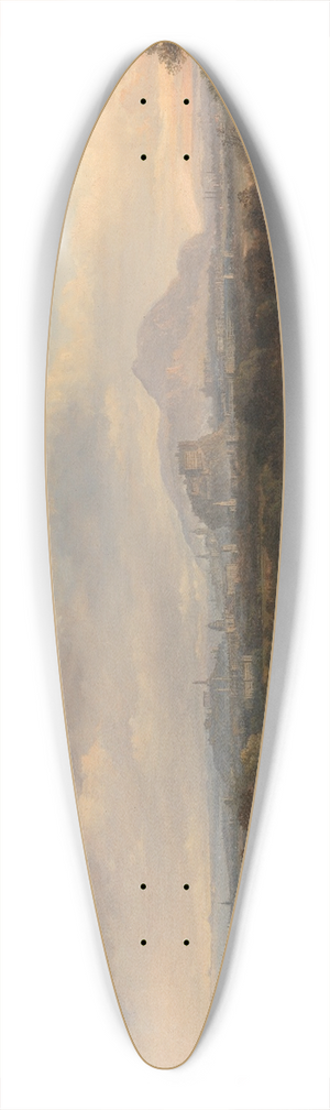Alexander Nasmyth - A View of Edinburgh from the West 39.3 inch art pintail longboard deck