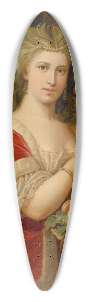 Alexander Nyulassy - Young Woman With Fruit 39.3 inch art pintail longboard deck