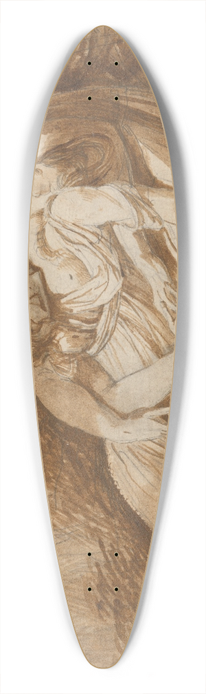 Alexander Runciman - Celadon and Amelia from Thomsons The Seasons 39.3 inch art pintail longboard deck
