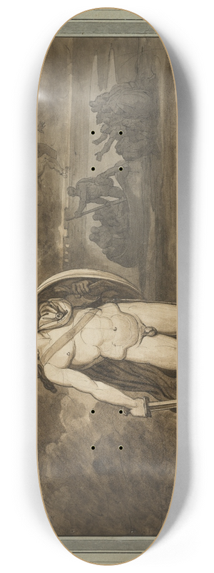Bartolomeo Pinelli - Telemachus, Believing that His Father, Ulysses, Is Dead, Searches for Him in the Underworld, from The Adventures of Telemachus, Book 18 8.25 inch art skate deck Bartolomeo Pinelli - Telemachus, Believing that His Father, Ulysses, Is Dead, Searches for Him in the Underworld, from The Adventures of Telemachus, Book 18 8.25 inch art skate deck