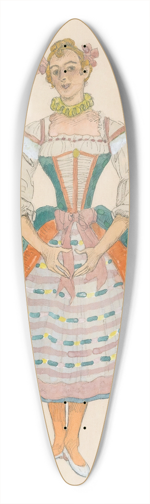 Alexander Yakovlevich Golovin - Costume Design For The May Queen IV 39.3 inch art pintail longboard deck
