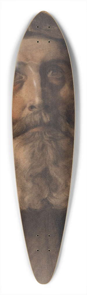 Alexandre Bida - Tte de moine barbu 39.3 inch art pintail longboard deck