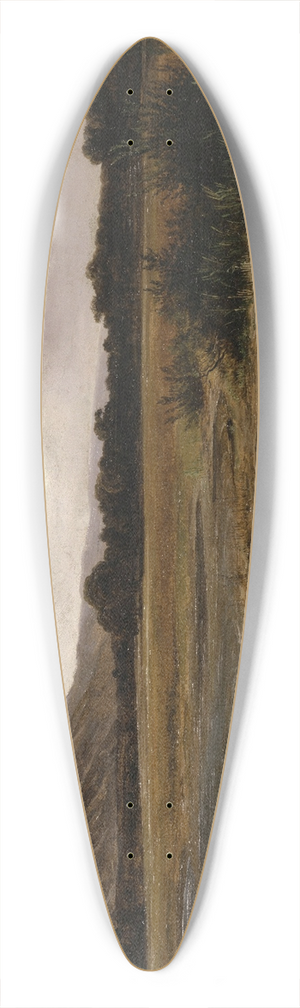 Alexandre Calame - By the Lake of Thun 39.3 inch art pintail longboard deck