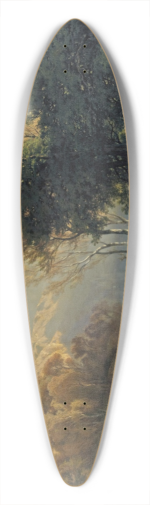 Alexandre Calame - Lake Lucerne 39.3 inch art pintail longboard deck