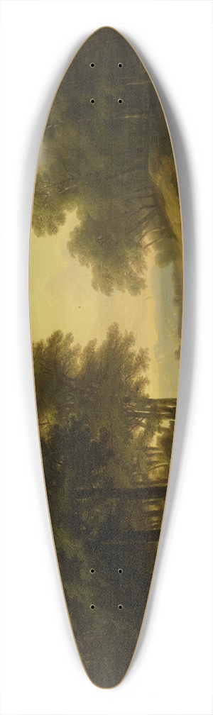 Alexandre Calame - Landscape 39.3 inch art pintail longboard deck
