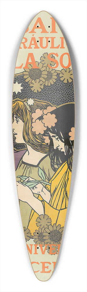 Alexandre de Riquer - Mosaicos Hidrulicos rsola Sol y Cia 39.3 inch art pintail longboard deck