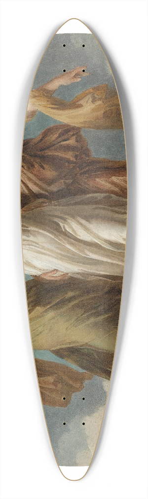 Alexandre Evariste Fragonard - The Three Graces 39.3 inch art pintail longboard deck