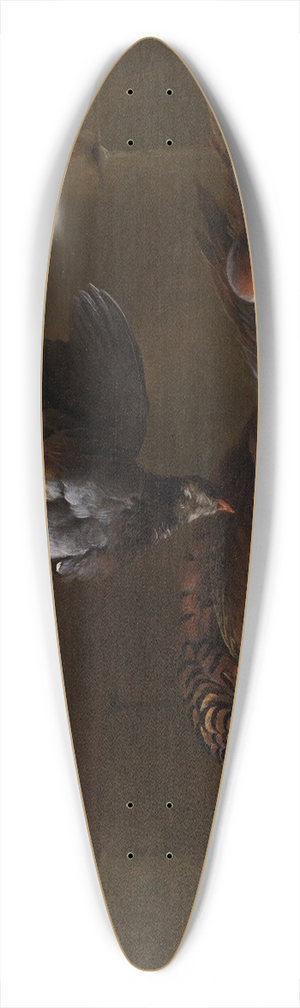 Alexandre Franois Desportes - Still life with red-legged partridge, pheasant and peaches 39.3 inch art pintail longboard deck