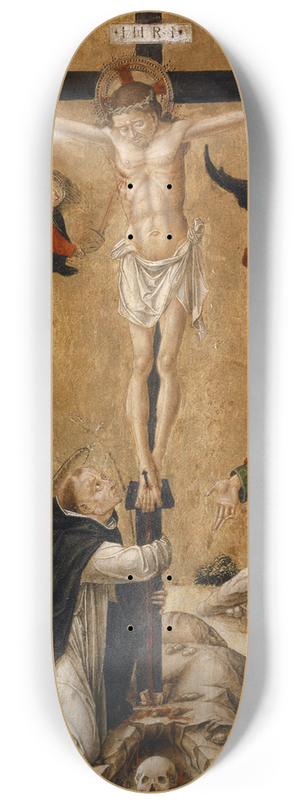 Bartolomeo Vivarini - The Crucifixion of Christ 8.25 inch art skate deck