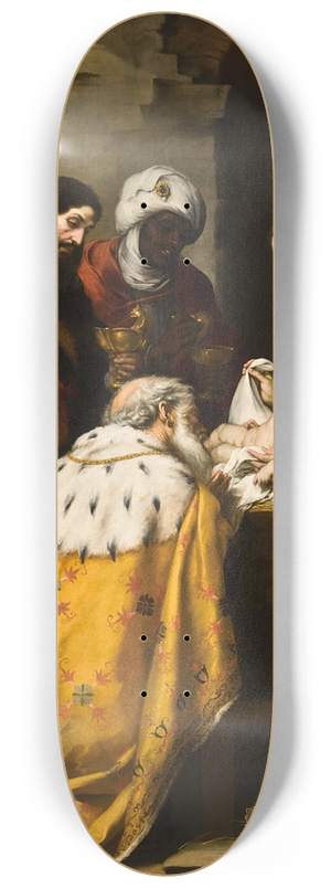 Bartolom Estebn Murillo - Adoration Of The Magi 8.25 inch art skate deck