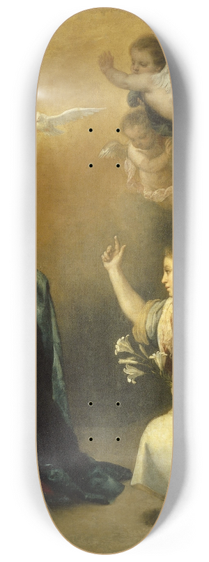 Bartolom Estebn Murillo - Annunciation to the Virgin 8.25 inch art skate deck