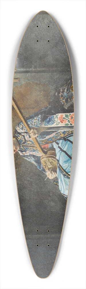 Alexandre-Louis Leloir - The lute player 39.3 inch art pintail longboard deck