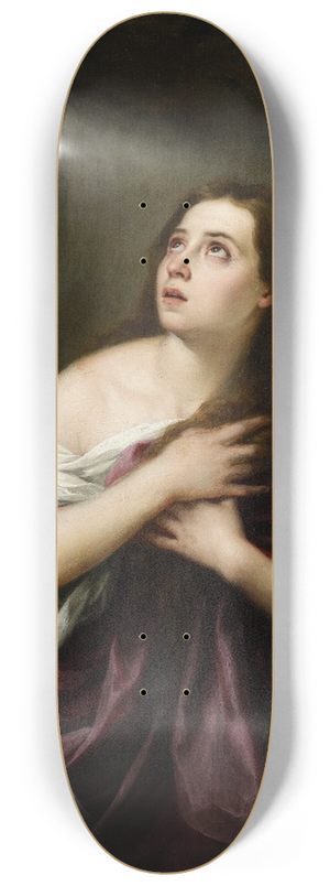 Bartolom Estebn Murillo - Penitent Magdelene 8.25 inch art skate deck