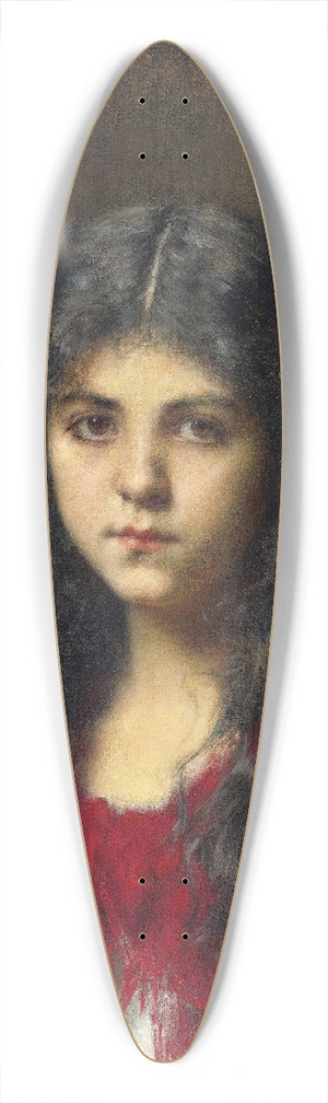 Alexei Harlamoff - Portrait Of A Young Girl 39.3 inch art pintail longboard deck