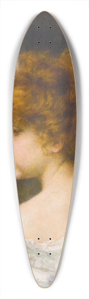 Alexei Harlamoff - Young girl with red hair 39.3 inch art pintail longboard deck