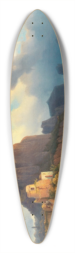 Alexei Petrovich Bogoliubov - A scene in Capri 39.3 inch art pintail longboard deck