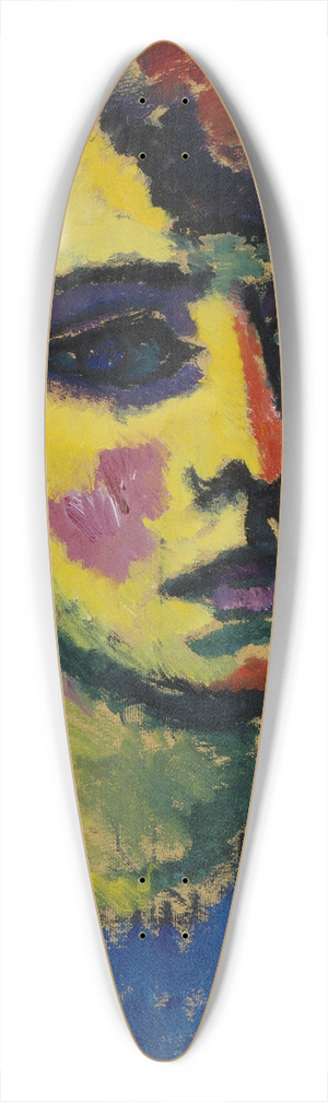 Alexej von Jawlensky - Frauenkopf (Head of a Woman) 39.3 inch art pintail longboard deck