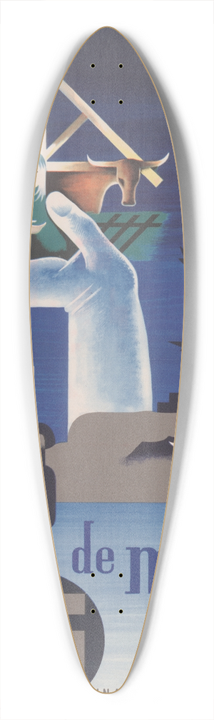 Alexey Brodovitch - Libres de miseria. Una de las cuatro libertades por las que luchan los aliados 39.3 inch art pintail longboard deck