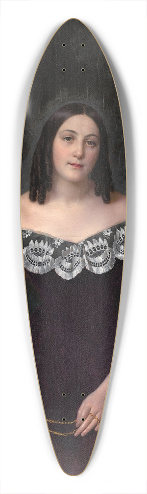 Alexey Vassilievich Tyranov - Portrait of an Unknown Woman 39.3 inch art pintail longboard deck
