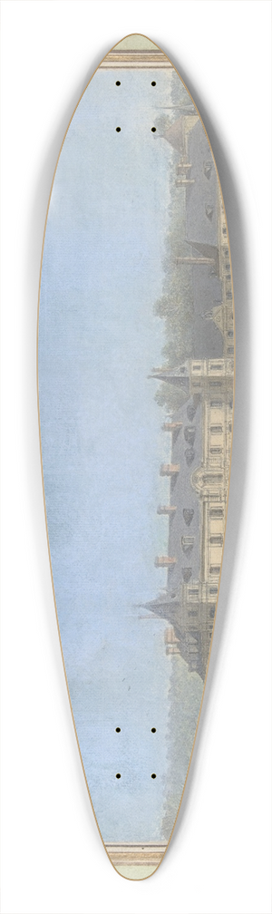Alexis-Joseph Prignon - View of a Chteau 39.3 inch art pintail longboard deck