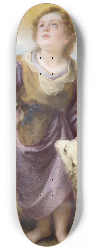 Bartolom Estebn Murillo - The Good Shepherd 8.25 inch art skate deck