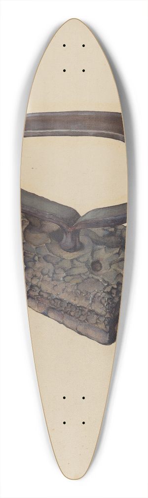 Alf Bruseth - Flatiron 39.3 inch art pintail longboard deck