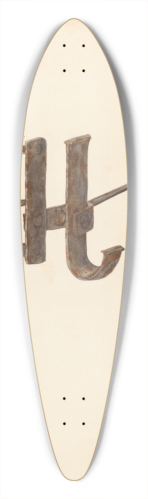 Alfonso Moreno - Branding Iron 39.3 inch art pintail longboard deck