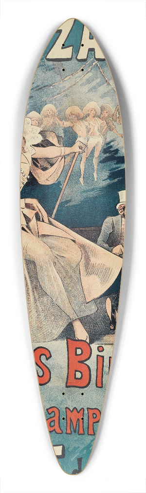 Alfred Choubrac - Ptites Binettes,Champs Elyses 39.3 inch art pintail longboard deck