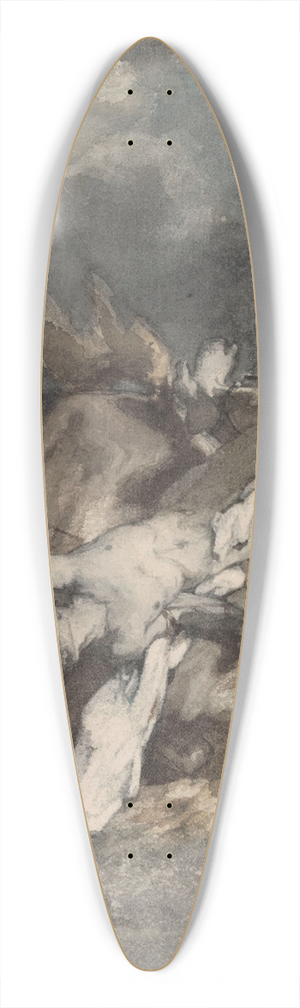 Alfred Cluysenaar - Mazeppa 39.3 inch art pintail longboard deck