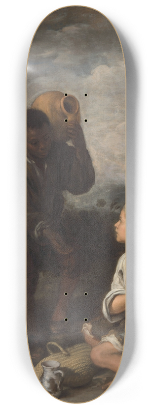 Bartolom Estebn Murillo - Three Boys 8.25 inch art skate deck