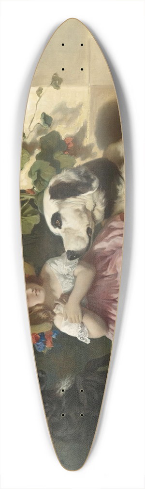 Alfred De Dreux - Innocence Between Two Thieves 39.3 inch art pintail longboard deck