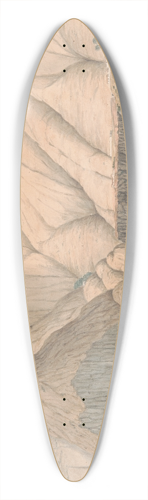 Alfred Diston - Part of the Bay of the Town of San Miguel, La Palma 39.3 inch art pintail longboard deck