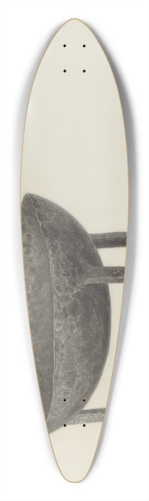 Alfred Goldstein - Skillet 39.3 inch art pintail longboard deck