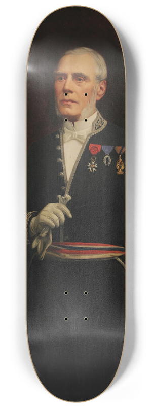 Basile Lemeunier - Simon Dauphinot, maire de Reims 8.25 inch art skate deck