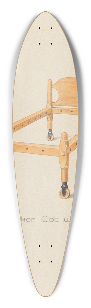 Alfred H. Smith - Shaker Cot 39.3 inch art pintail longboard deck