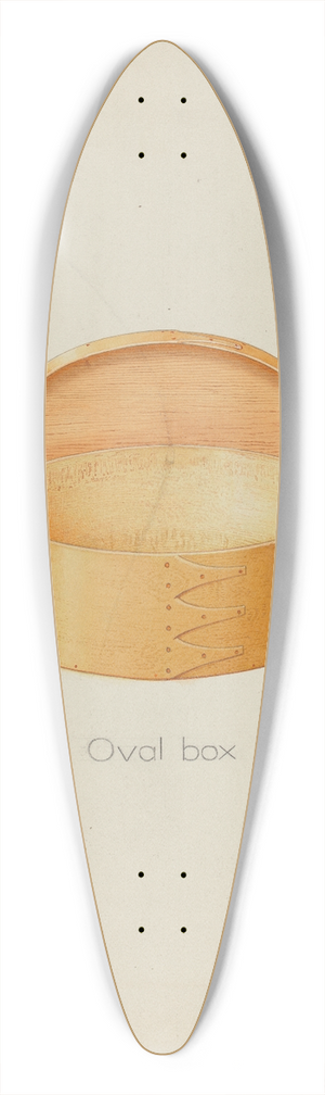 Alfred H. Smith - Shaker Oval Box 39.3 inch art pintail longboard deck