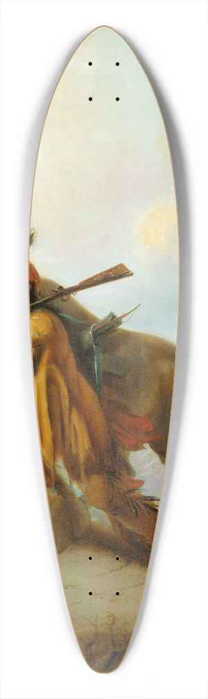 Alfred Jacob Miller - The Scalplock 39.3 inch art pintail longboard deck