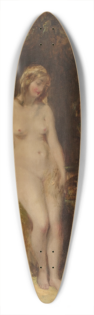 Alfred Joseph Woolmer - Eve With The Serpent 39.3 inch art pintail longboard deck