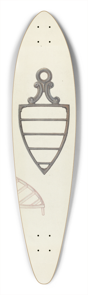 Alfred Koehn - Trivet 39.3 inch art pintail longboard deck