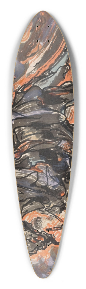 Alfred Ost - Alva 39.3 inch art pintail longboard deck
