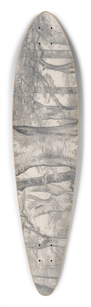 Alfred Parsons - A Forest Landscape near Boldrewood 39.3 inch art pintail longboard deck