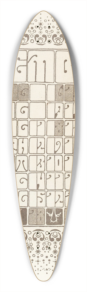 Alfred Roller - Dezember 39.3 inch art pintail longboard deck