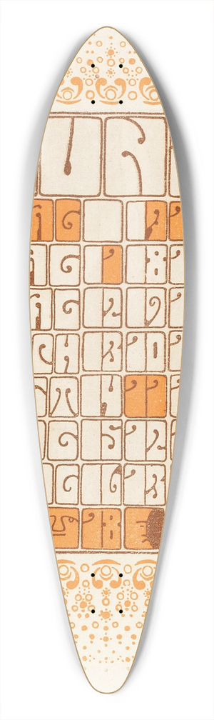 Alfred Roller - Juni 39.3 inch art pintail longboard deck