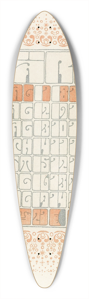 Alfred Roller - Mrz 39.3 inch art pintail longboard deck