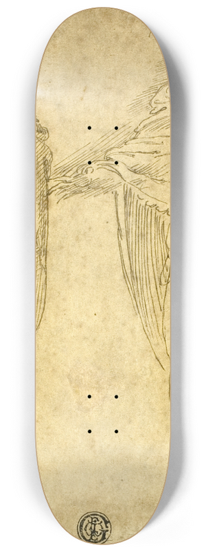 Battista Franco - Two Standing Draped Figure 8.25 inch art skate deck Battista Franco - Two Standing Draped Figure 8.25 inch art skate deck
