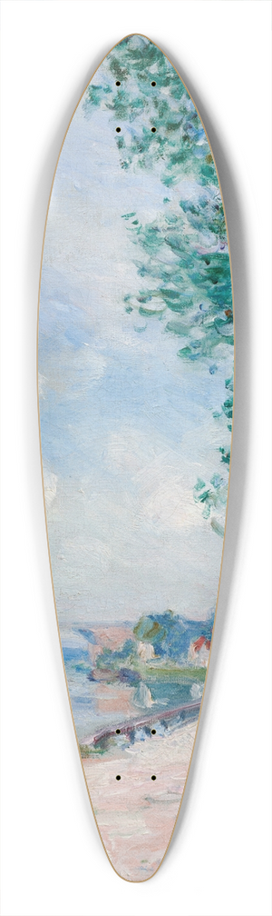 Alfred Sisley - Les bords du Loing prs de Moret 39.3 inch art pintail longboard deck