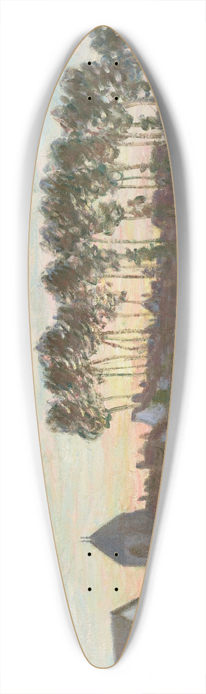 Alfred Sisley - Moret-sur-Loing au soleil couchant 39.3 inch art pintail longboard deck